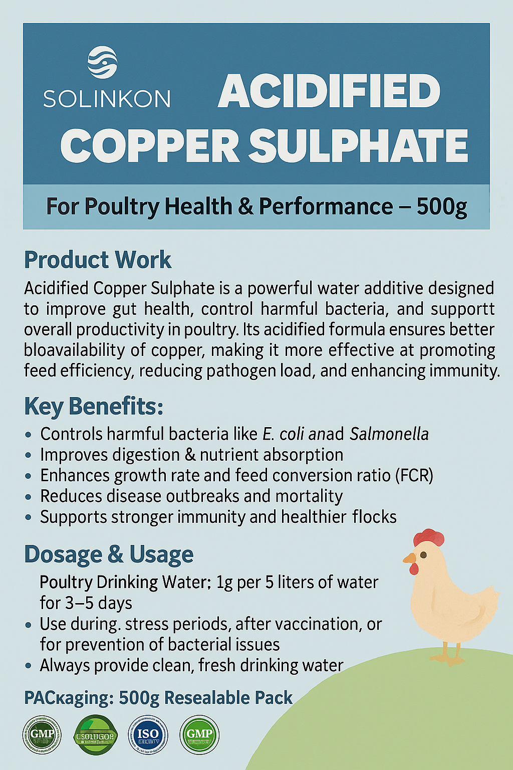 Acidified Copper Sulphate