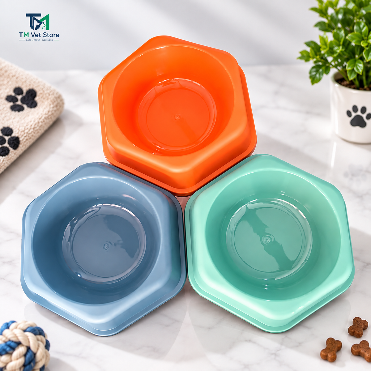 Star Shape Pet Food & Water Bowl