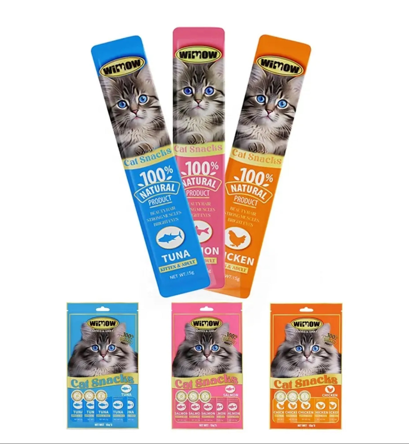MERA Exklusiv 1.5Kg x Wimow Cat Snacks Bundle