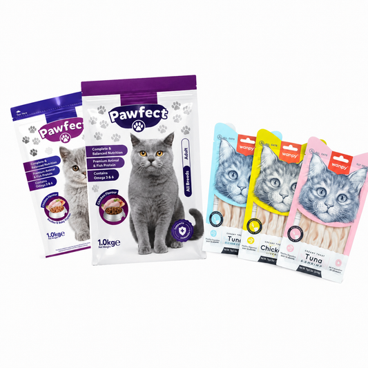 Pawfect 1KG x Wanpy Cat Treats Bundle