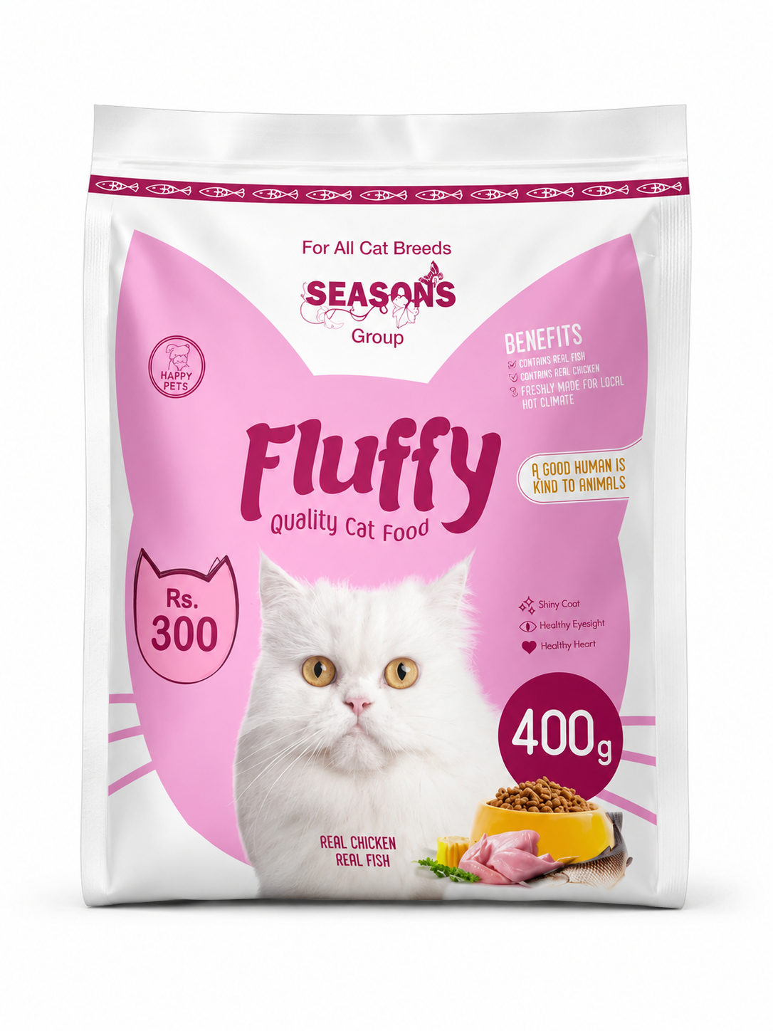 Fluffy Cat Food 400g