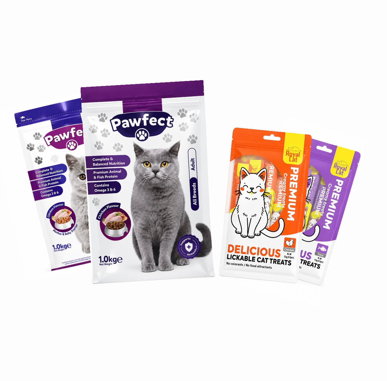 Pawfect 1KG x Royal Cat Treats