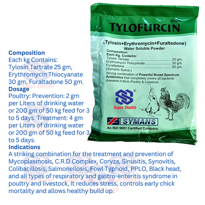 Tylofurcin Powder 20g/100g/250g